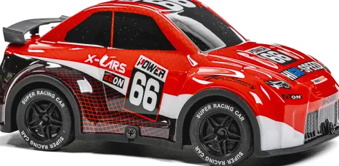 Tec-Toy - Mini Rally R/C Bil Med Lys - 1:24 - 2,4 Ghz - Rød