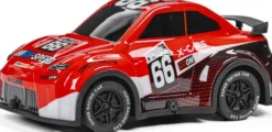 Tec-Toy - Mini Rally R/C Bil Med Lys - 1:24 - 2,4 Ghz - Rød