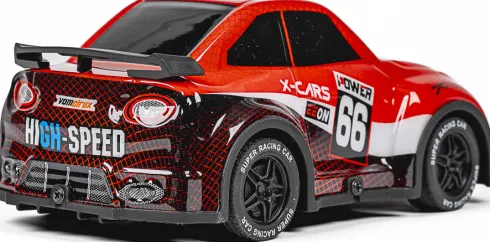 Tec-Toy - Mini Rally R/C Bil Med Lys - 1:24 - 2,4 Ghz - Rød