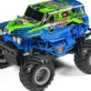 Tec-Toy - Monster Truck R/C Bil - 1:20 - 2,4 Ghz - Blå Grøn