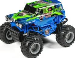 Tec-Toy - Monster Truck R/C Bil - 1:20 - 2,4 Ghz - Blå Grøn