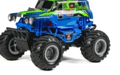 Tec-Toy - Monster Truck R/C Bil - 1:20 - 2,4 Ghz - Blå Grøn