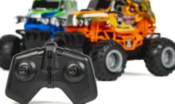 Tec-Toy - Monster Truck R/C Bil - 1:20 - 2,4 Ghz - Blå Grøn