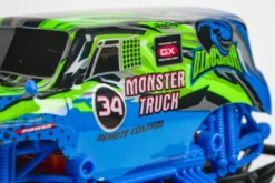 Tec-Toy - Monster Truck R/C Bil - 1:20 - 2,4 Ghz - Blå Grøn