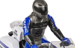 Tec-Toy - Motosport Rc Fjernstyret Politimotorcykel - 1:8 - Blå