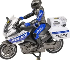 Tec-Toy - Motosport Rc Fjernstyret Politimotorcykel - 1:8 - Blå