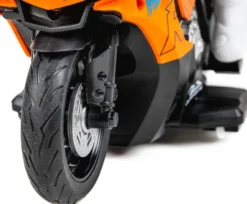 Tec-Toy - Orange Fjernstyret Motorcykel - Thunder Riders - Lys Lyd