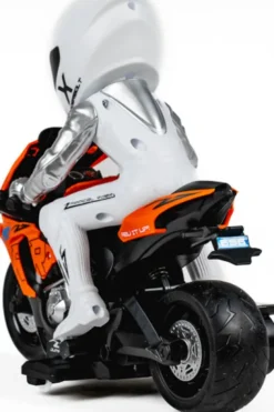 Tec-Toy - Orange Fjernstyret Motorcykel - Thunder Riders - Lys Lyd