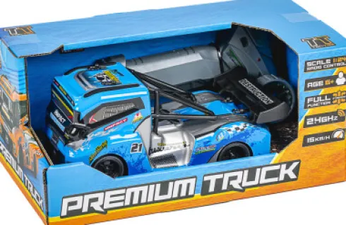 Tec-Toy - Premium Truck R/C Lastbil - 1:24 - 2,4 Ghz - 15 Km/T - Blå