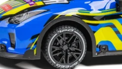 Tec-Toy - Racer R/C Bil Med Lys - 1:18 - 2,4 Ghz - 20 Km/T - Blå Gul