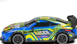 Tec-Toy - Racer R/C Bil Med Lys - 1:18 - 2,4 Ghz - 20 Km/T - Blå Gul