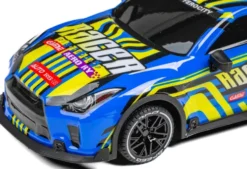 Tec-Toy - Racer R/C Bil Med Lys - 1:18 - 2,4 Ghz - 20 Km/T - Blå Gul