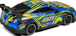 Tec-Toy - Racer R/C Bil Med Lys - 1:18 - 2,4 Ghz - 20 Km/T - Blå Gul