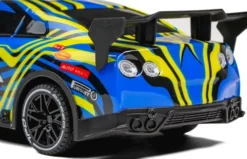 Tec-Toy - Racer R/C Bil Med Lys - 1:18 - 2,4 Ghz - 20 Km/T - Blå Gul
