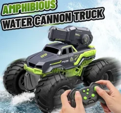 Tec-Toy - Shot Racing R/C Bil Med Vandtank - 2,4 Ghz - Grøn