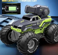 Tec-Toy - Shot Racing R/C Bil Med Vandtank - 2,4 Ghz - Grøn