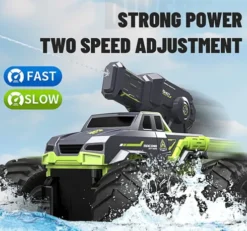 Tec-Toy - Shot Racing R/C Bil Med Vandtank - 2,4 Ghz - Grøn