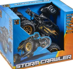 Tec-Toy - Storm Crawler Rc Fjernstyret Offroad Bil - Guld