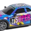 Tec-Toy - Super 87 - Rc Fjernstyret Bil Med Lys - 15 Km/T - Multifarvet