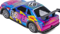 Tec-Toy - Super 87 - Rc Fjernstyret Bil Med Lys - 15 Km/T - Multifarvet