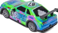 Tec-Toy - Super 87 - Rc Fjernstyret Bil Med Lys - 15 Km/T - Grøn