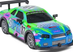 Tec-Toy - Super 87 - Rc Fjernstyret Bil Med Lys - 15 Km/T - Grøn