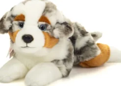 Teddy Hermann - Australsk Hyrdehund - Liggende - 40 CM - Bamse