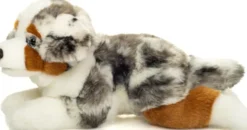 Teddy Hermann - Australsk Hyrdehund - Liggende - 40 CM - Bamse