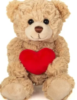 Teddy Hermann - Bamse Bjørn Med Hjerte - Beige - 20 CM