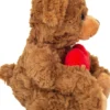 Teddy Hermann - Bamse Bjørn Med Hjerte - Brun - 20 CM