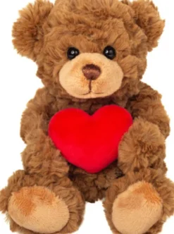 Teddy Hermann - Bamse Bjørn Med Hjerte - Brun - 20 CM
