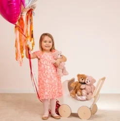 Teddy Hermann - Bamse Bjørn - Pepper - Lyserød - 30 CM