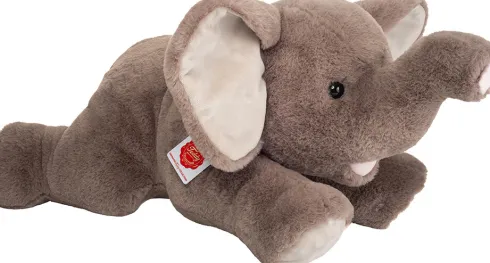 Teddy Hermann - Elefant Bamse - Grå - Liggende - 55 CM