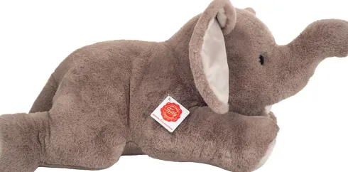 Teddy Hermann - Elefant Bamse - Grå - Liggende - 55 CM