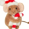 Teddy Hermann - Julemus Bamse Med Bismarck Stok - 11 CM
