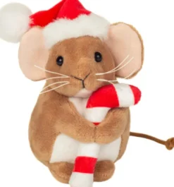 Teddy Hermann - Julemus Bamse Med Bismarck Stok - 11 CM