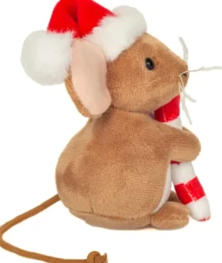 Teddy Hermann - Julemus Bamse Med Bismarck Stok - 11 CM