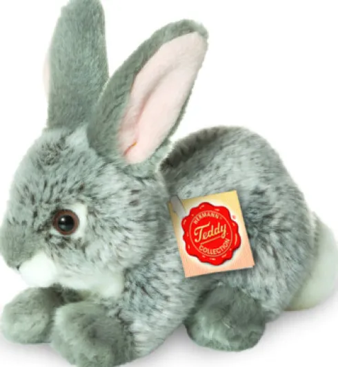 Teddy Hermann - Kanin Bamse - Grå - Siddende - 18 CM