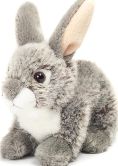 Teddy Hermann - Kanin Bamse - Grå - Siddende - 18 CM