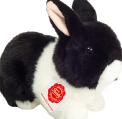 Teddy Hermann - Kanin Bamse - Sort Og Hvid - 23 CM