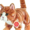 Teddy Hermann - Kat Bamse - Rødstribet - Stående - 20 CM