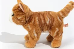 Teddy Hermann - Kat Bamse - Rødstribet - Stående - 20 CM