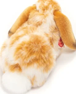 Teddy Hermann - Liggende Kanin Bamse - Brun Hvid - 30 CM