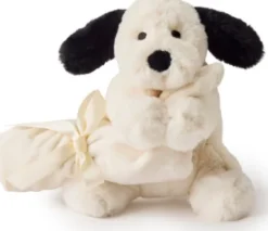 Teddy Hermann - Nusseklud - Hund Sort-Hvid
