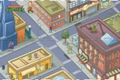 Teenage Mutant Ninja Turtles - Original Megamat Legemåtte Med Køretøj