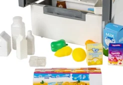 Tegole - Refrigerator - Legetøjs Køleskab Med Lyd Og Tilbehør