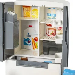 Tegole - Refrigerator - Legetøjs Køleskab Med Lyd Og Tilbehør