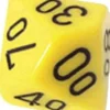 Terning, 10 Sider Med 10 Tabellen - 12 Stk