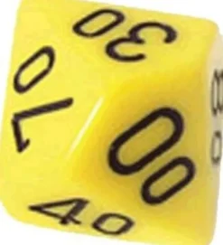 Terning, 10 Sider Med 10 Tabellen - 12 Stk