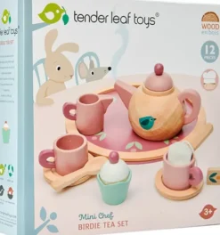 Tesæt Til Børn - Fugl - Træ - 12 Dele - Tender Leaf